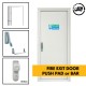 Fire Exit / Emergency Exit Door - Panic Push Pad + Optional Outside Access Device - Personnel  Steel Fire Exit Door 